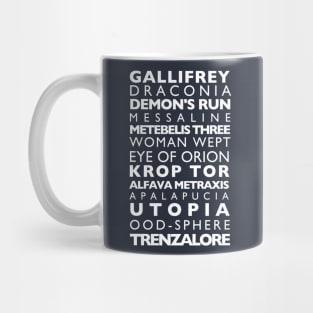 Doctor Who Subway Sign Mug